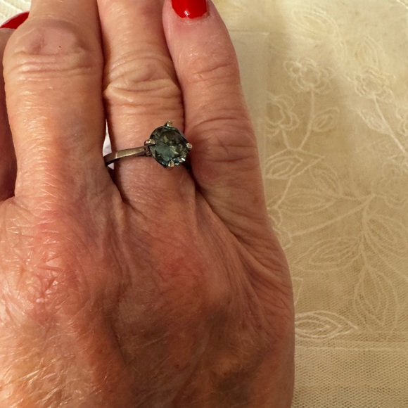 Genuine Blue Diamond 1.65 carats set in Sterling silver - Picture 4 of 12